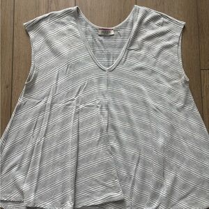 ANDREE BY UNIT Women's Gray Striped Tank Top